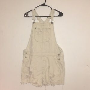 American Eagle Outfitters Distressed Overalls